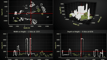 JavaScript 3D Slicer - Example of interactive slicing of 3D chart with planes.