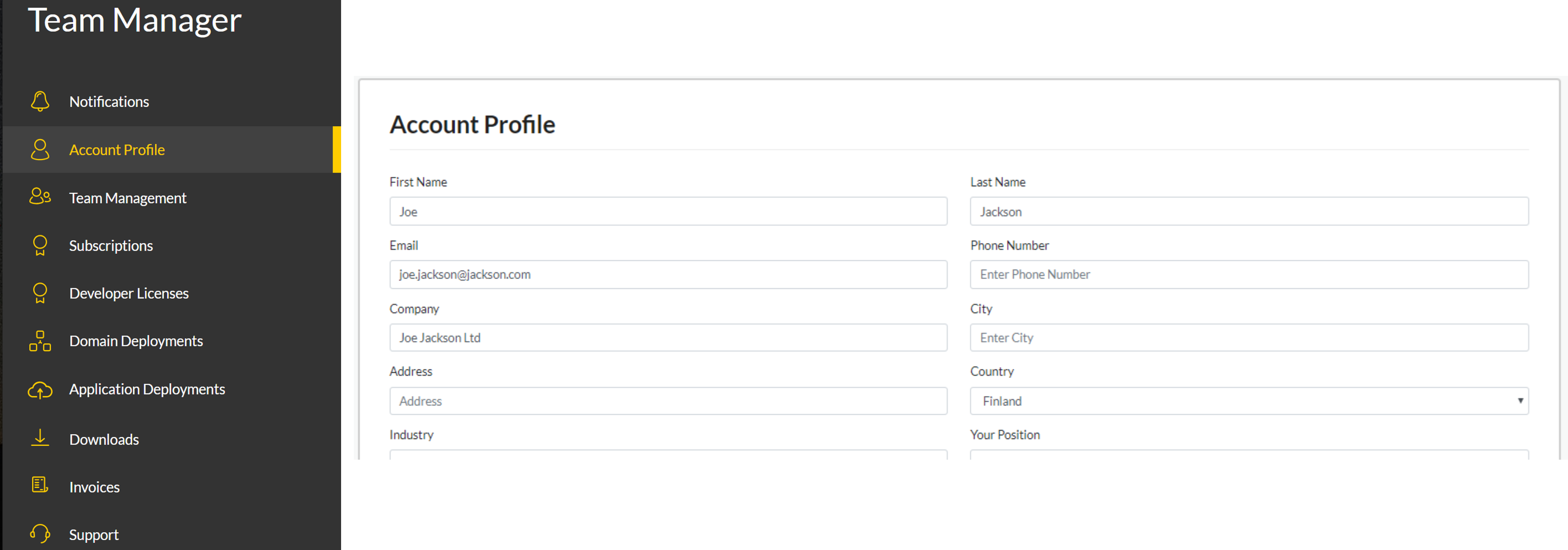 Account Profile