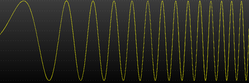 Signal tools, SignalGenerator, Frequency sweeps