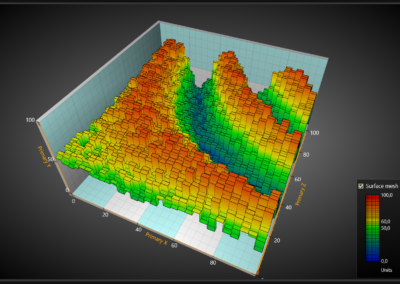 Stepping surface mesh