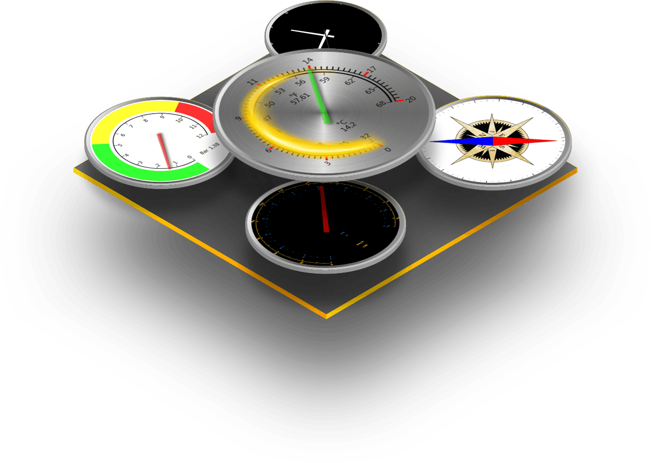 Gauge controls for WPF and Silverlight