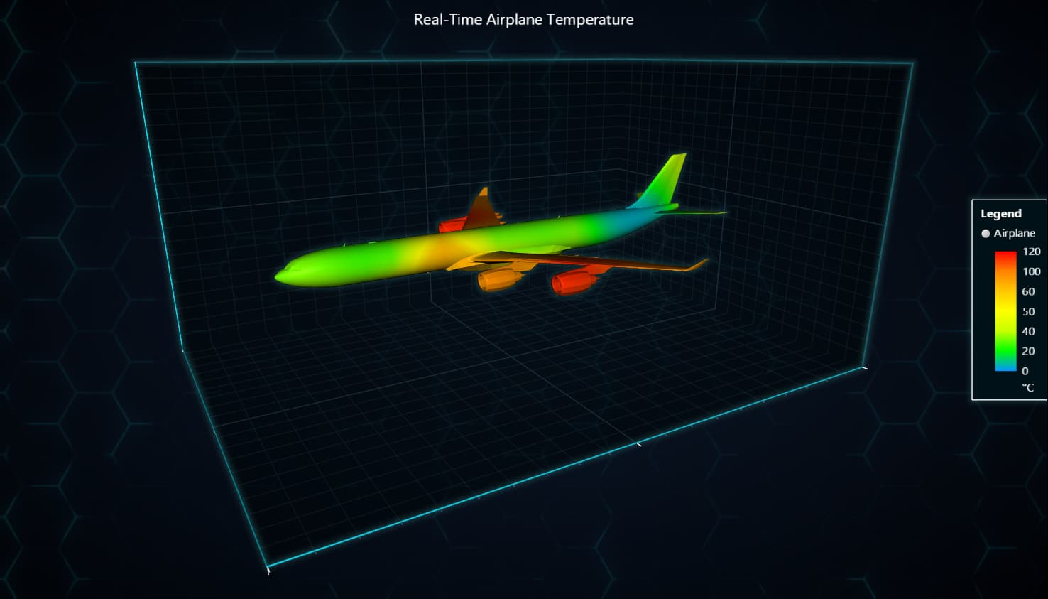 Aeronautical-Charts-Real-Time Airplane Temperature