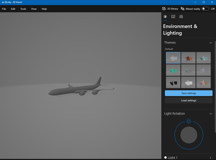 3D-Mesh-Model-Airplane