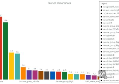 credit risk modeling feature importances