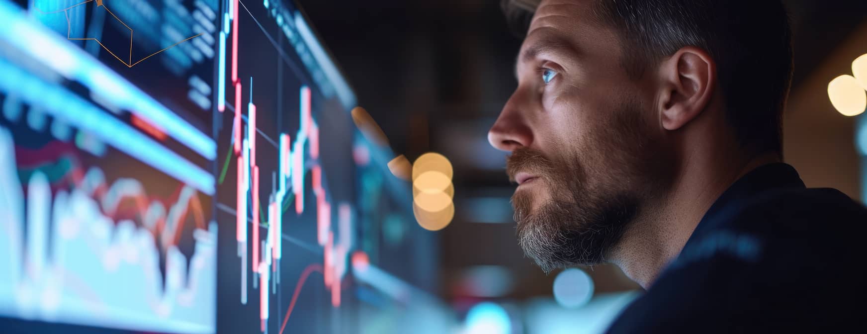 a man looking at a computer screen
