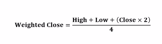 Weighted-Close-Indicator-formula
